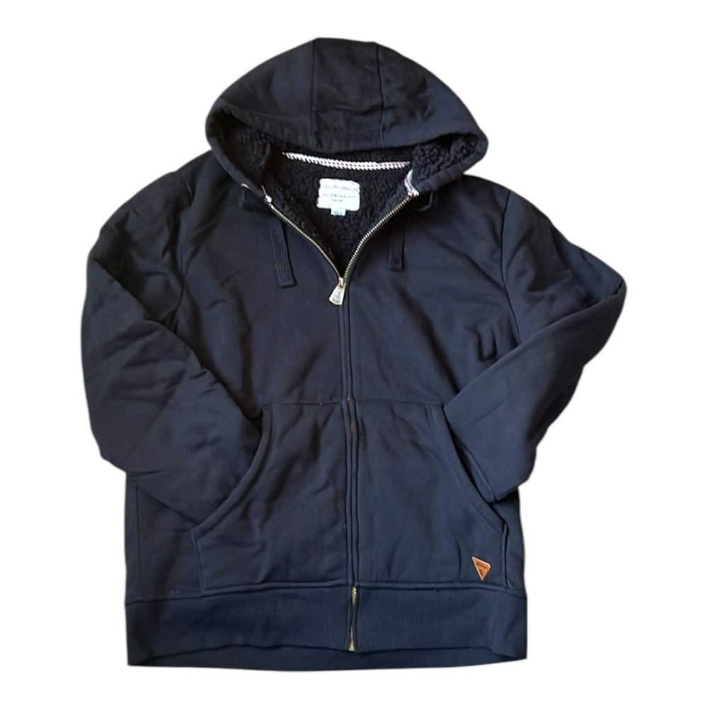 NWOT Men’s Weatherproof Vintage Hooded Zip Up Sherpa Sweatshirt Size Large